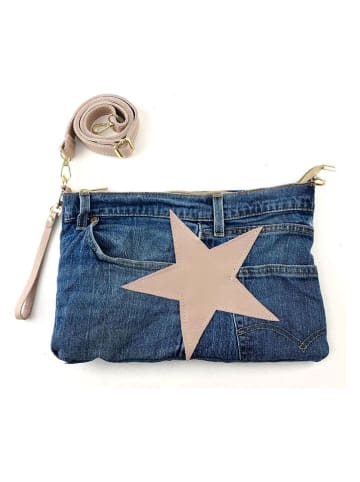 Marlon Schoudertas blauw/beige - (B)34 x (H)25 x (D)2 cm