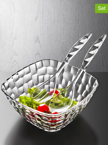 Hermia 3tlg. Set: Salatschale in Transparent