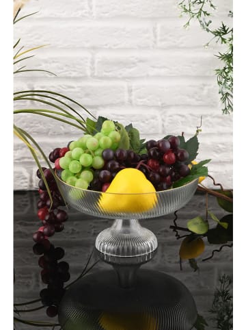 Hermia Obstplatte in Transparent/ Gold - (H)13 x Ø 24 cm