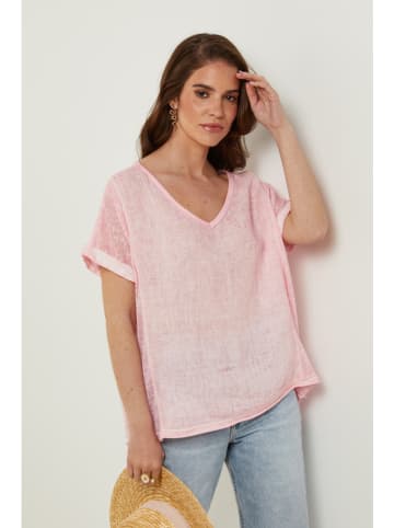 Rodier Lin Linnen shirt rosé