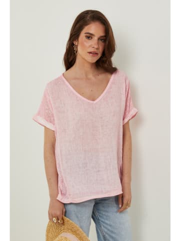 Rodier Lin Linnen shirt rosé