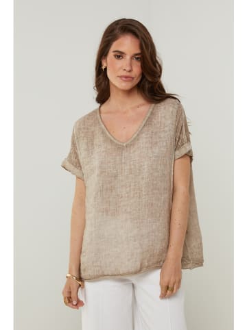 Rodier Lin Linnen shirt taupe