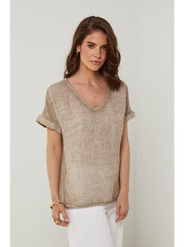 Rodier Lin Linnen shirt taupe