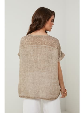 Rodier Lin Linnen shirt taupe