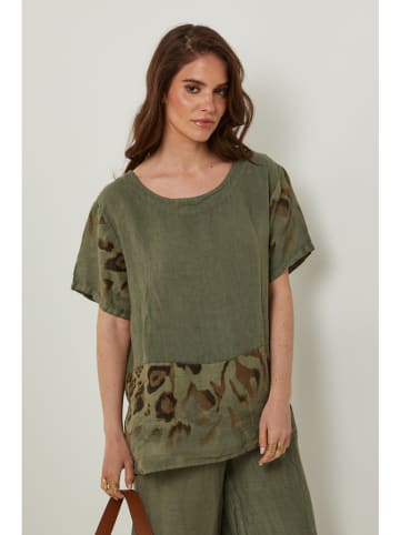 Rodier Lin Leinen-Shirt in Khaki
