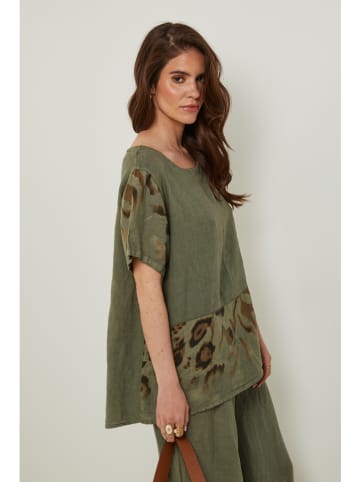 Rodier Lin Linnen shirt kaki