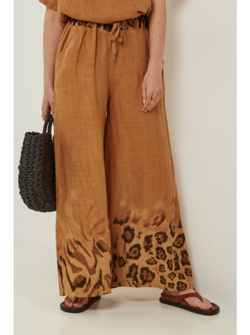 Rodier Lin Linnen marlenebroek camel