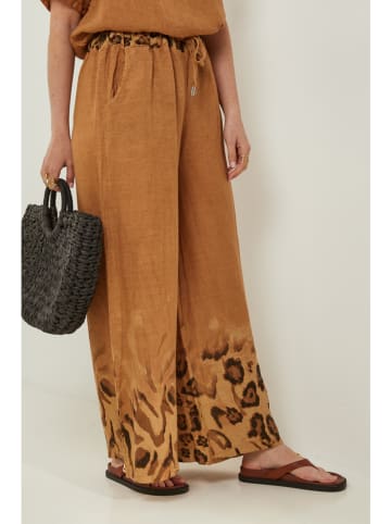 Rodier Lin Linnen marlenebroek camel