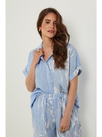 Rodier Lin Linnen blouse lichtblauw