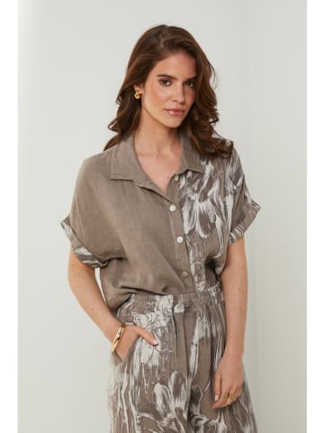 Rodier Lin Linnen blouse taupe