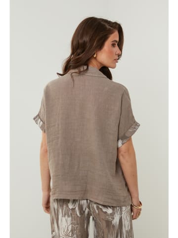 Rodier Lin Linnen blouse taupe