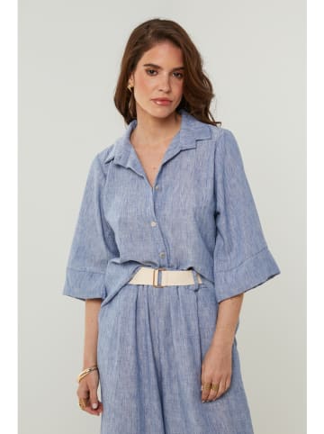 Rodier Lin Linnen blouse blauw