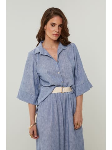 Rodier Lin Linnen blouse blauw