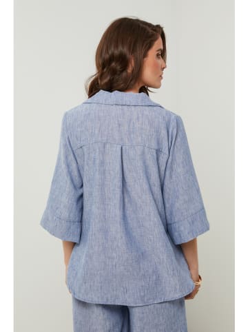 Rodier Lin Linnen blouse blauw
