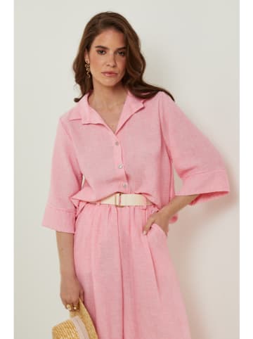 Rodier Lin Linnen blouse lichtroze
