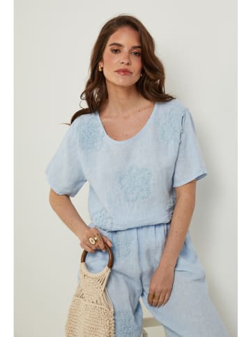 Rodier Lin Leinen-Shirt in Hellblau