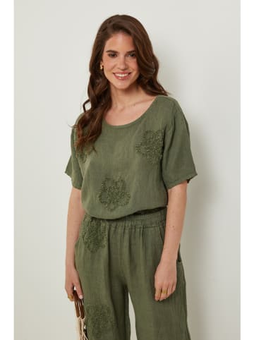 Rodier Lin Leinen-Shirt in Khaki