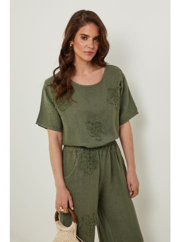 Rodier Lin Leinen-Shirt in Khaki