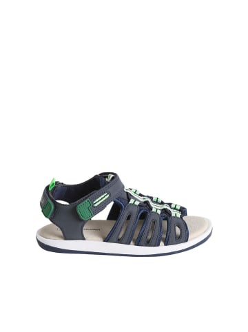 vertbaudet Leder-Sandalen in Dunkelblau