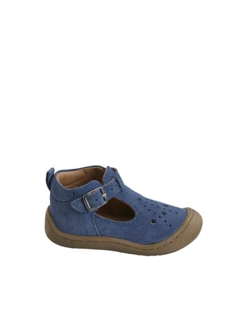 vertbaudet Leder-Lauflernschuhe in Blau
