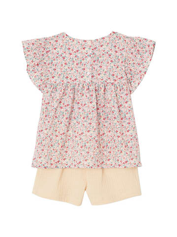 vertbaudet 2tlg. Outfit in Rosa/ Beige