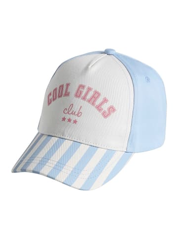 vertbaudet Cap in Creme/ Hellblau
