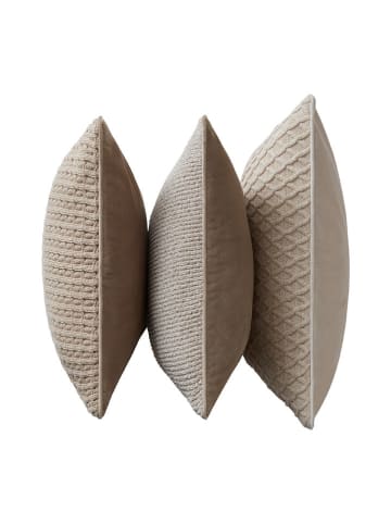 Jotex 3-delige set: kussenhoezen "Mila" beige