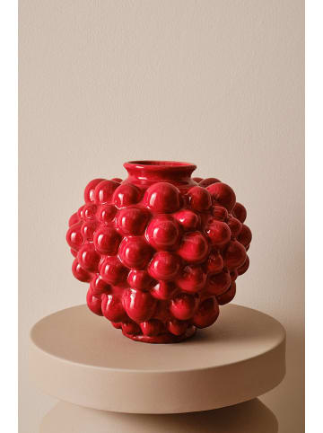 Jotex Vase ''Blush'' in Rot - (H)23,5 x Ø 24 cm