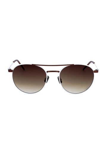Italia Independent Unisex-Sonnenbrille in Silber/ Braun