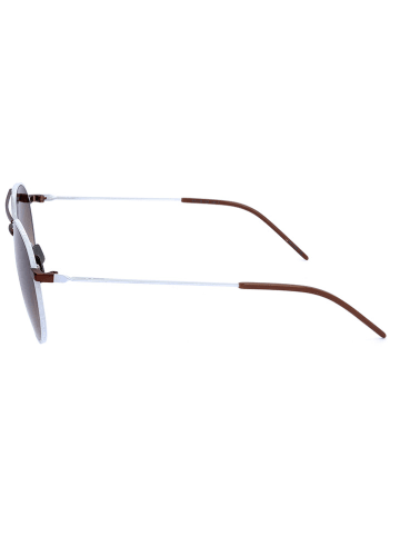 Italia Independent Unisex-Sonnenbrille in Silber/ Braun