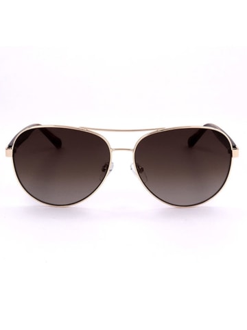 Fossil Damen-Sonnenbrille in Gold/ Braun