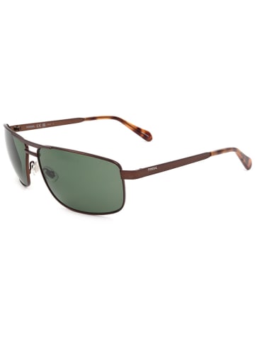 Fossil Herren-Sonnenbrille in Braun/ Grün