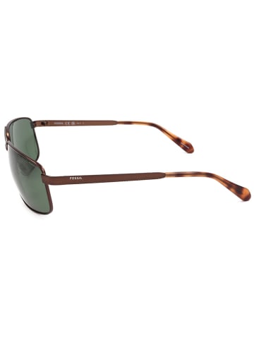Fossil Herren-Sonnenbrille in Braun/ Grün