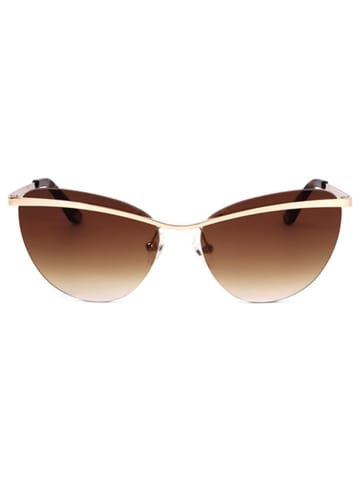 Skechers Damen-Sonnenbrille in Gold/ Hellbraun