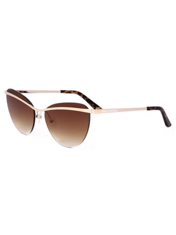 Skechers Damen-Sonnenbrille in Gold/ Hellbraun