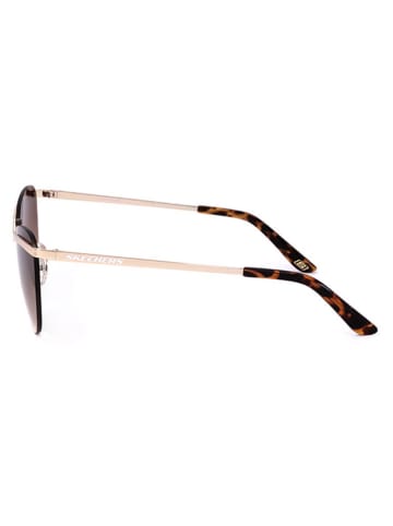 Skechers Damen-Sonnenbrille in Gold/ Hellbraun