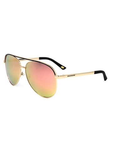 Skechers Unisex-Sonnenbrille in Gold/ Orange