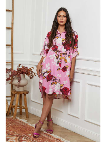 La Compagnie Du Lin Kleid in Rosa