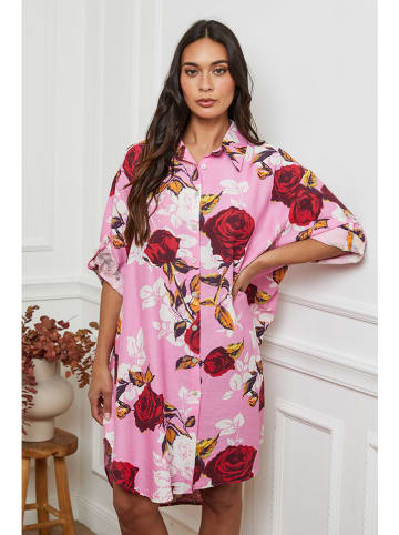 La Compagnie Du Lin Kleid in Rosa