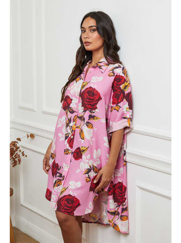 La Compagnie Du Lin Kleid in Rosa