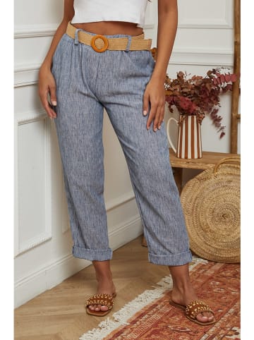 La Compagnie Du Lin Broek blauw