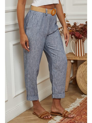 La Compagnie Du Lin Broek blauw