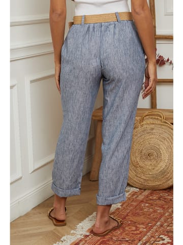 La Compagnie Du Lin Broek blauw