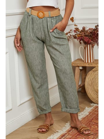 La Compagnie Du Lin Broek kaki