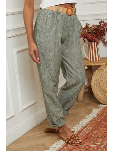 La Compagnie Du Lin Broek kaki