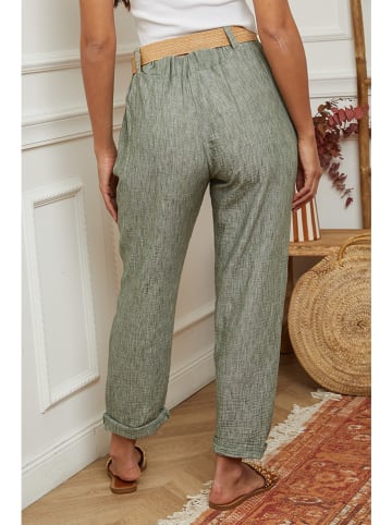 La Compagnie Du Lin Broek kaki