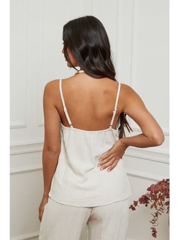 La Compagnie Du Lin Top in Creme