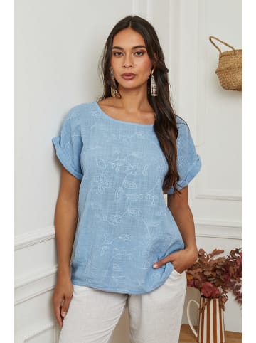 La Compagnie Du Lin Shirt in Hellblau