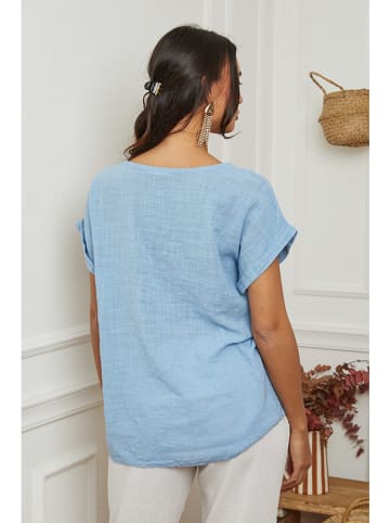 La Compagnie Du Lin Shirt in Hellblau