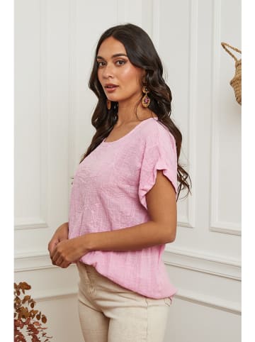 La Compagnie Du Lin Shirt lichtroze
